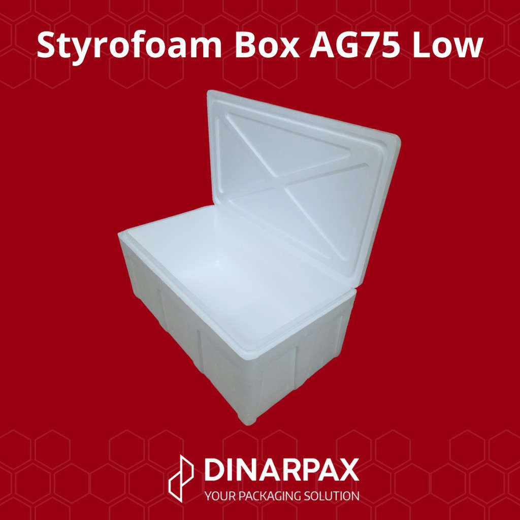 Jual Styrofoam Box AG 75 LOW / DinarBox / Container / Cargo / Ikan ...