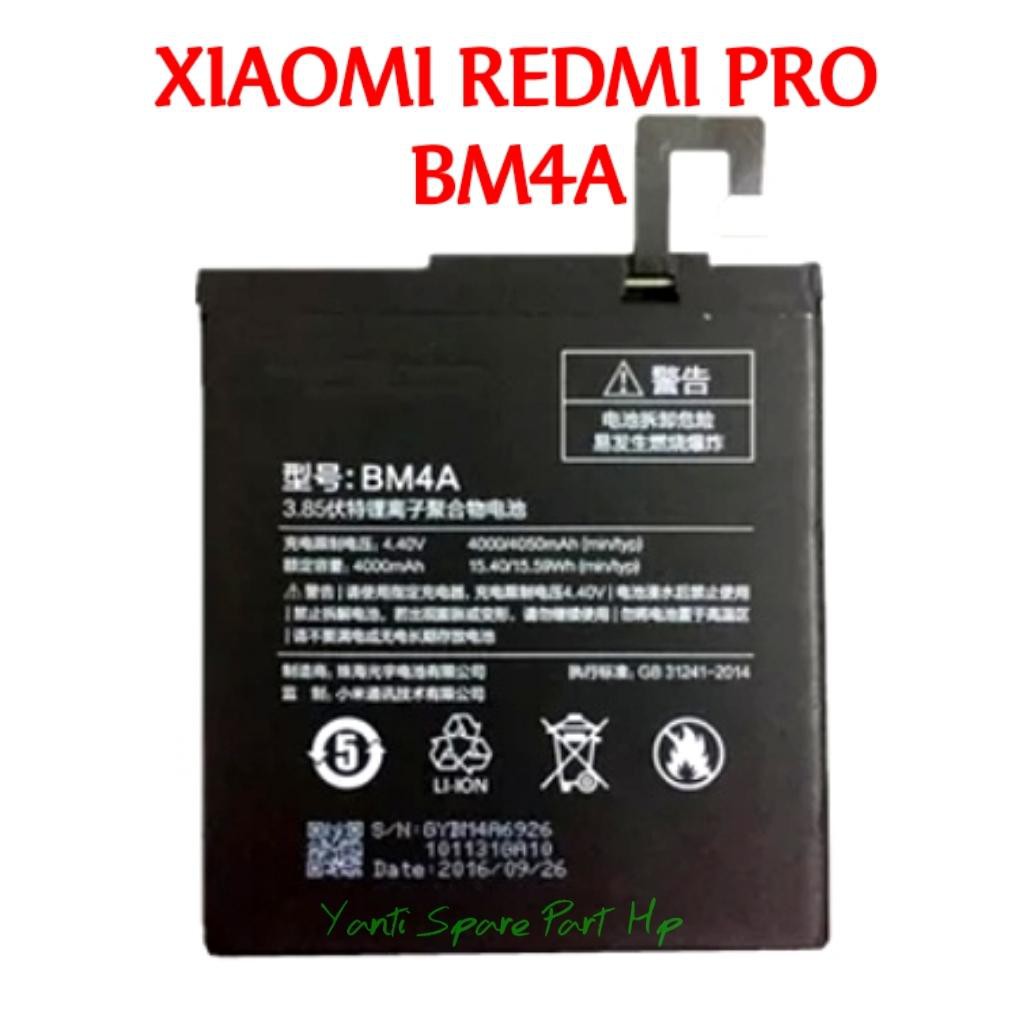 Jual Baterai Xiaomi Redmi Pro BM4A New Produk | Shopee Indonesia