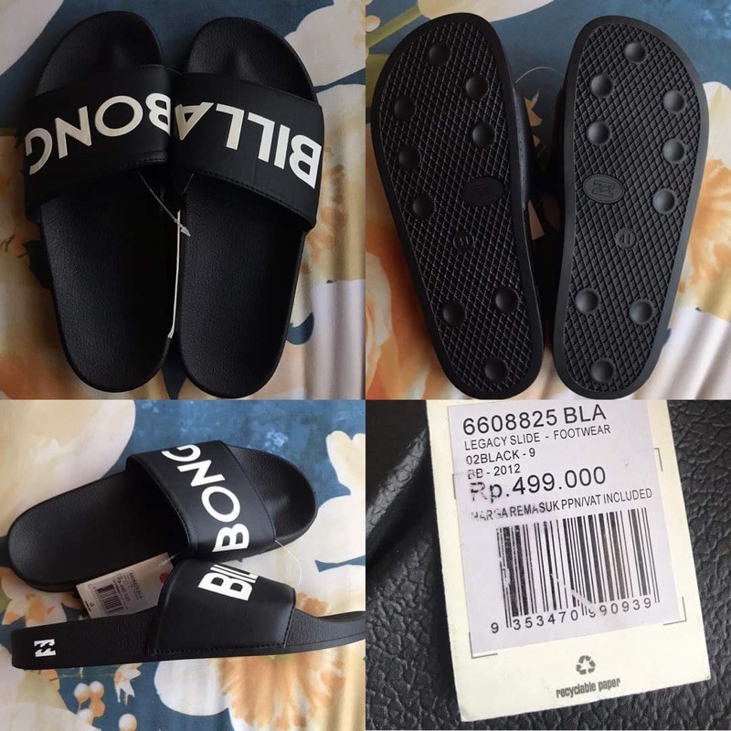 Jual Sandal Billabong Legacy Slide Black Ladies Original Shopee Indonesia