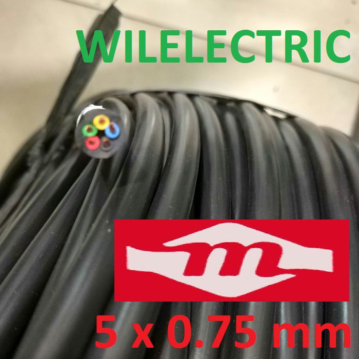 20 Meter ) KABEL LISTRIK ETERNA NYYHY 2x1.5 mm (fx) 300/500 V - TEMBAGA  SERABUT (Kabel flexible)
