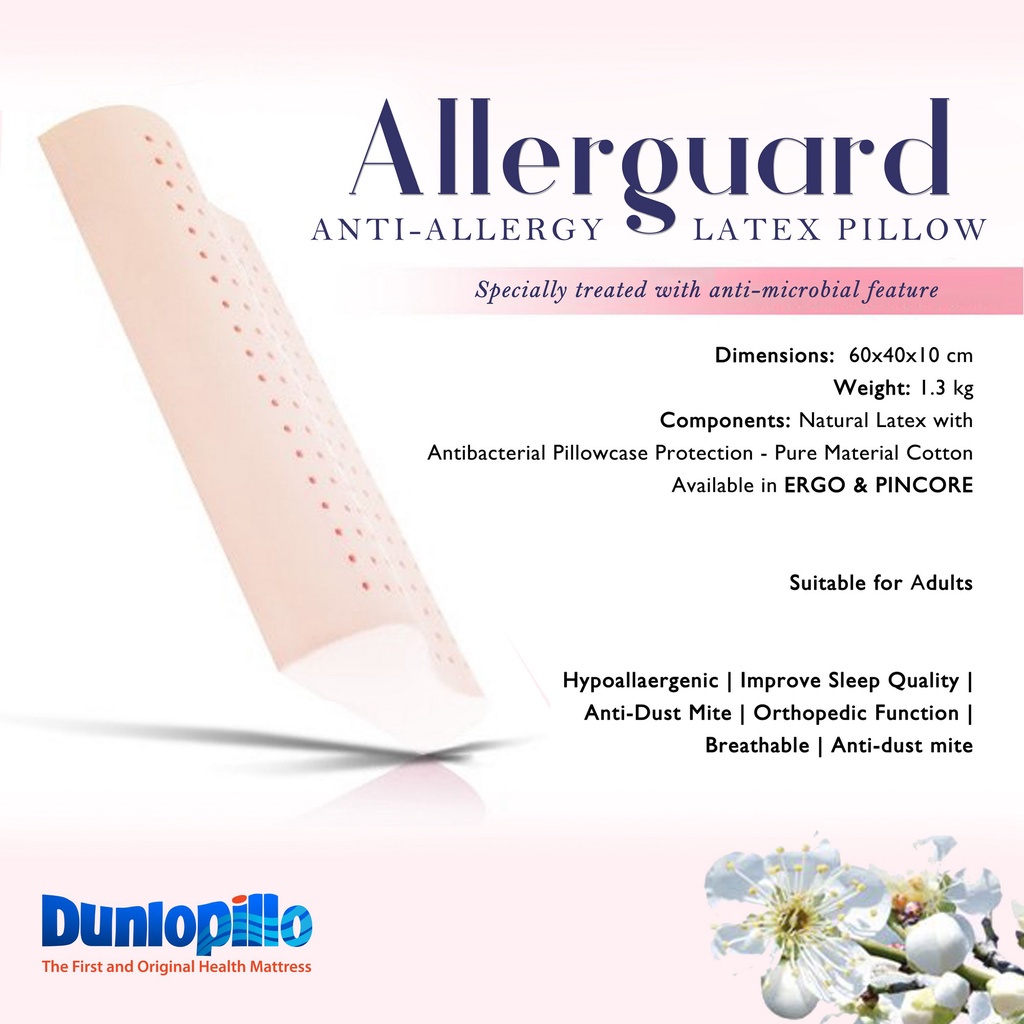 Dunlopillo ergo latex clearance pillow