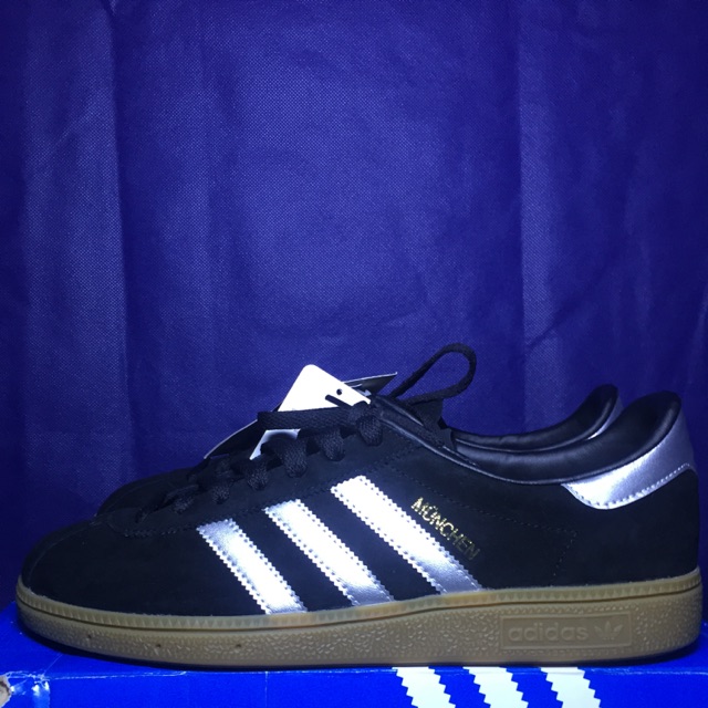 Adidas munchen black sales silver