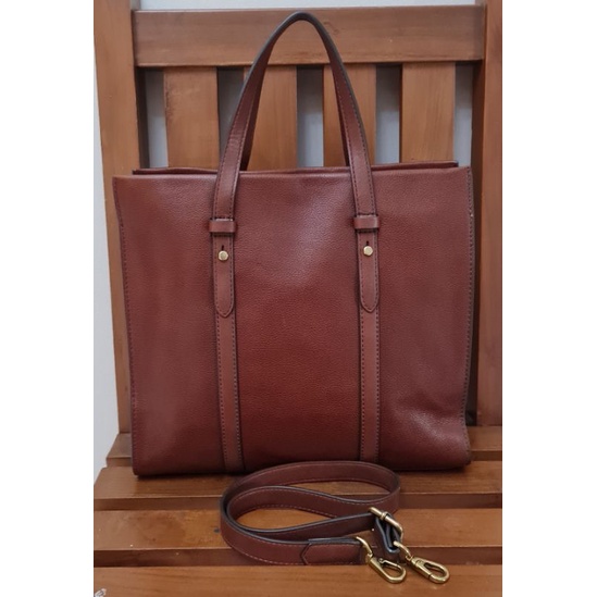 Jual Fossil Kingston Brown Preloved Shopee Indonesia