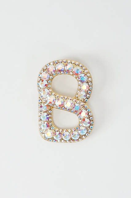 Jual Luxe Signature Gleaming Brooch - Gold | Shopee Indonesia