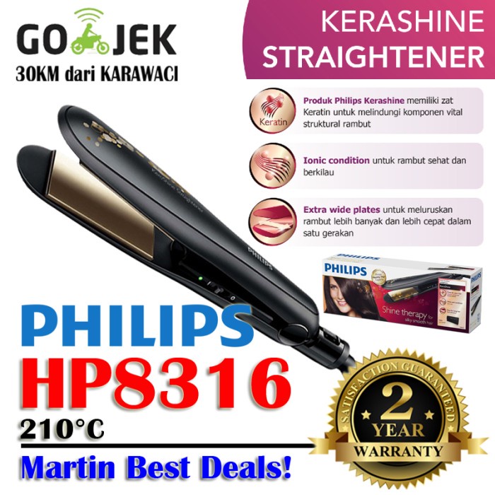 Jual rambut catokan hair straightener philips hp 8316 catok catokan hp8316 kerashine ion catokan Shopee Indonesia