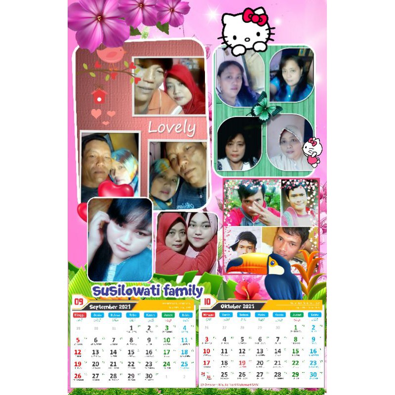 Jual kalender custom 1 kalender isi 6 lembar | Shopee Indonesia