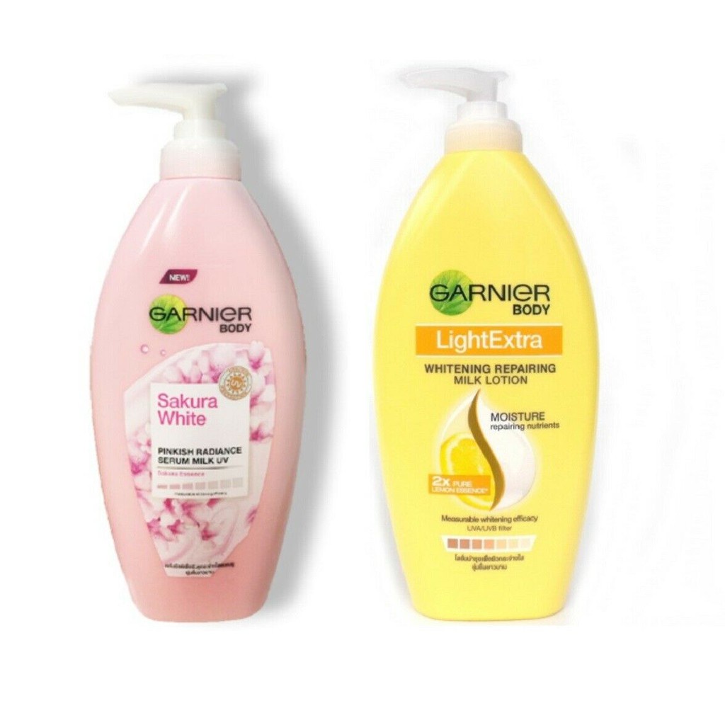 Jual GARNIER BODY LOTION 400ML / LIGHT COMPLETE / SAKURA WHITE Shopee