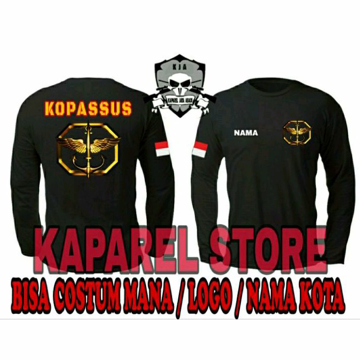 Jual Kaos Logo Kopassus Baju Kopassus Komando Atasan Komando