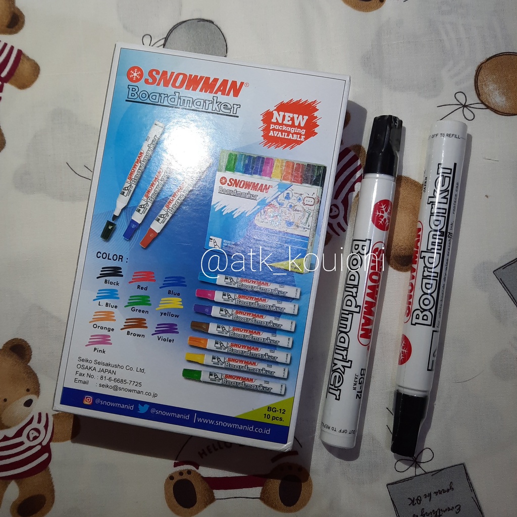 Jual Spidol Snowman Original Whiteboard Permanent Spidol Snowman