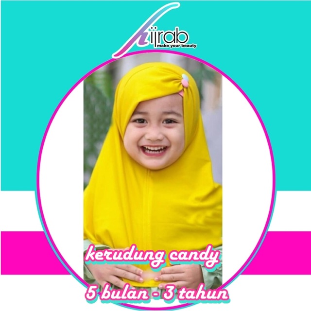 Jual jilbab anak perempuan umur 0-30 bulan model candy | Shopee Indonesia