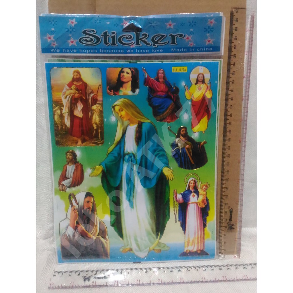 Jual Stiker Sticker Tempelan Laser Tuhan Yesus Jesus Christ Kristus ...