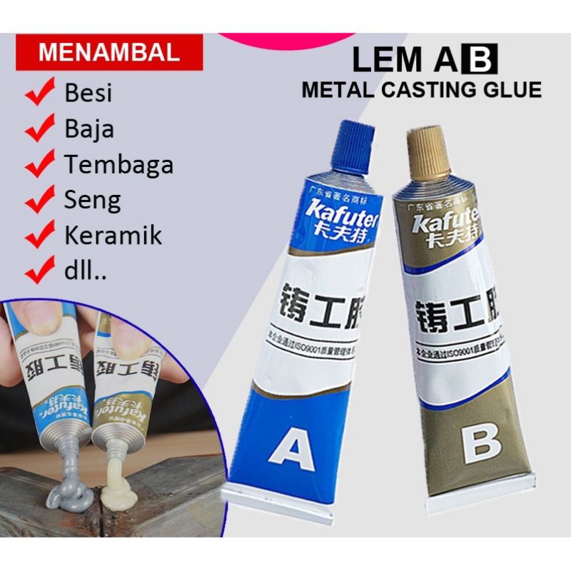 Jual LEM Besi AB Epoxy Kuat 100g | Shopee Indonesia