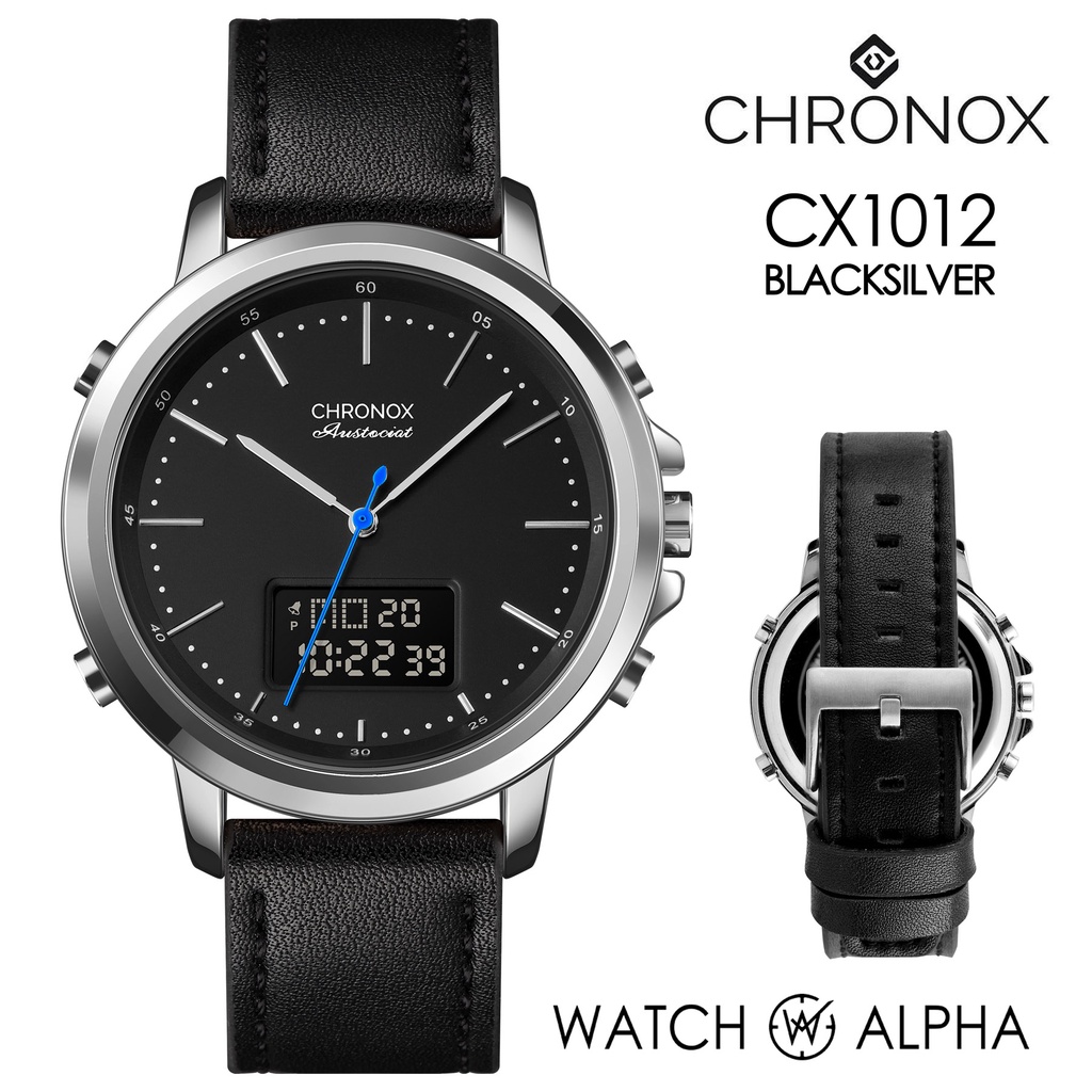 Jual Jam Tangan CHRONOX CX1012 - BLACK SILVER Original Garansi Resmi 1 ...
