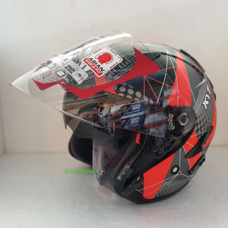 Jual Helm Kyt Galaxy Flat R Motif Matrix Solid Shopee Indonesia