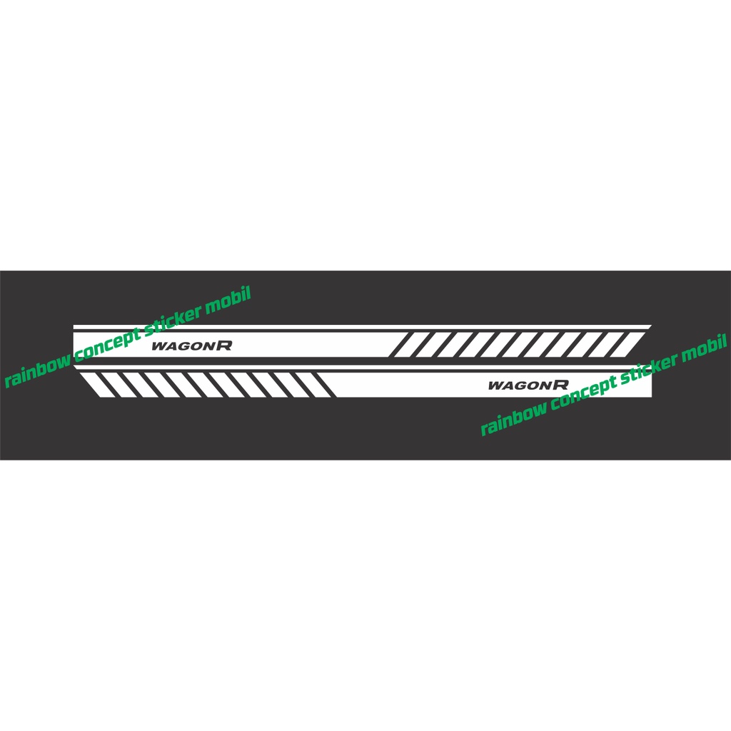Jual promo sticker new buat mobil suzuki wagon R stiker list minimalis ...