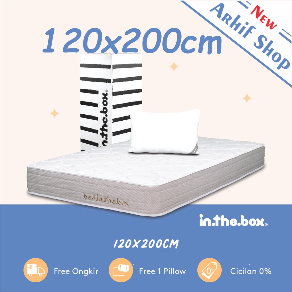 Jual SPRING BED KASUR IN THE BOX inthebox 120x200 (Full) Shopee Indonesia