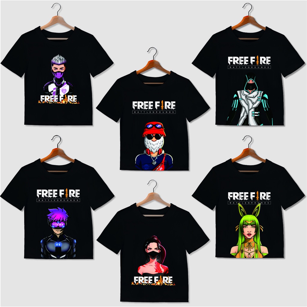 Jual Kaos Anak Free Fire Baju Anak Free Fire Kaos FF T shirt Free