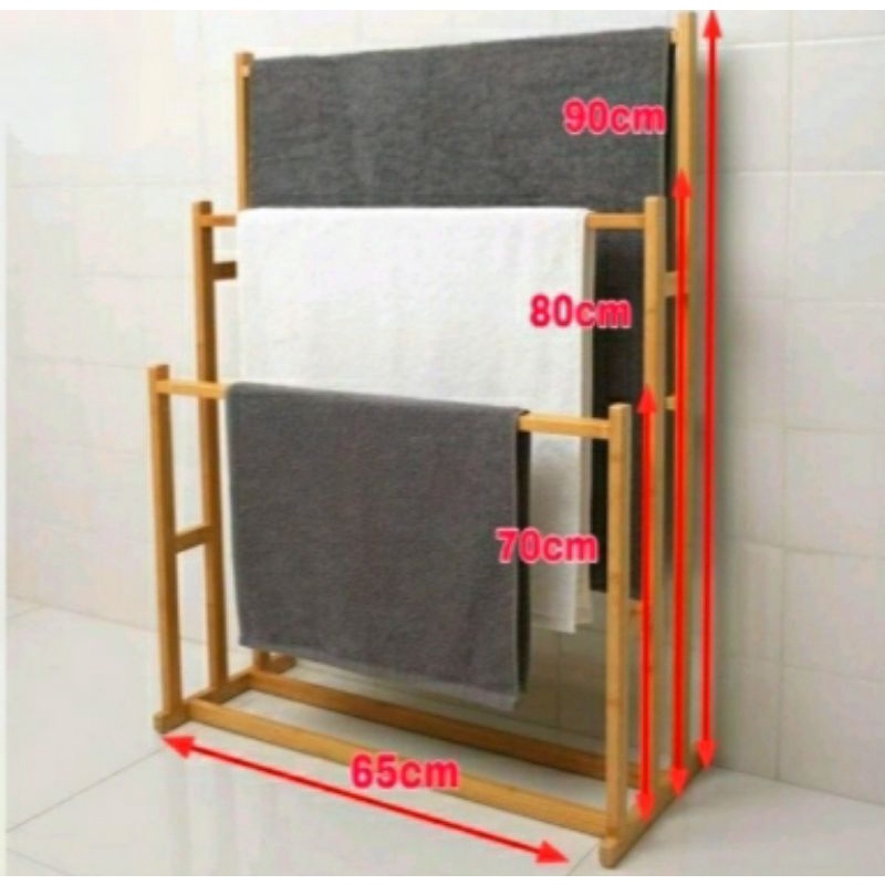 Jual RAK HANDUK KAYU 2-3 TIANG | Shopee Indonesia