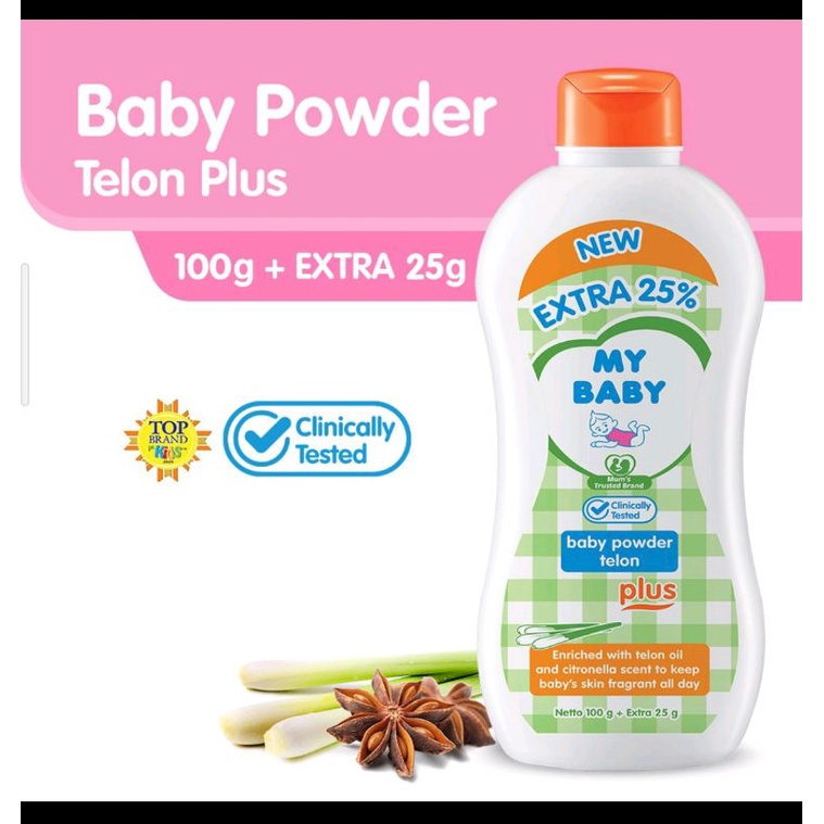 Jual MY BABY Powder Telon Plus 100G + 25gr | Shopee Indonesia