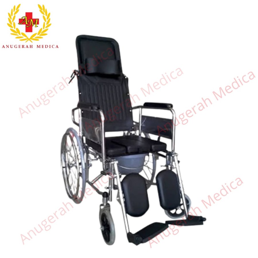 Jual Kursi Roda 3 in 1 Kursi Roda BAB+Rebahan+Selonjoran | Shopee Indonesia