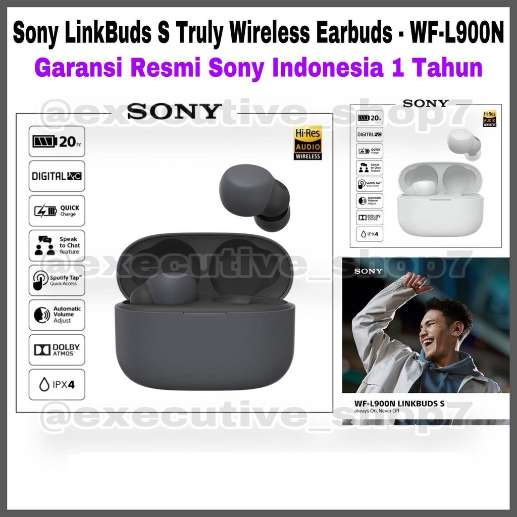 Jual Sony LinkBuds S Truly Wireless Earbuds - WF-L900N Garansi