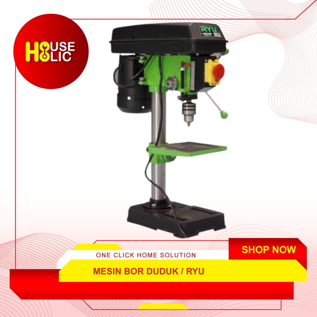 Jual RYU Mesin Bor Duduk 13mm / Bench Drill / Alat Bor Besi RBD 13 ...