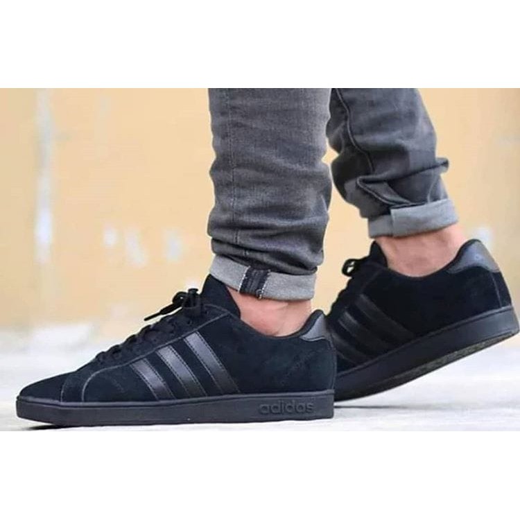 Jual SEPATU PRIA CASUAL ADIDAS NEO BASELINE SUEDE FULL BLACK SNEAKERS ALAS KAKI MURAH ORIGINAL TERJAMIN Shopee Indonesia