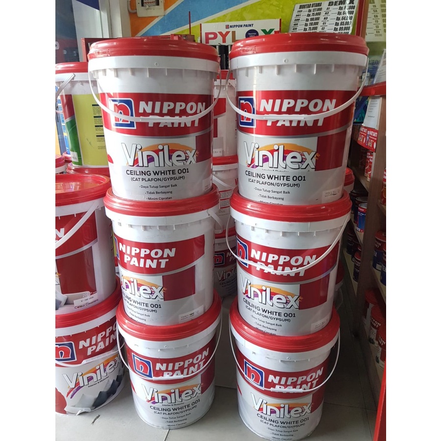 Jual Vinilex Ceiling White Cat Plafongypsum 25kg Shopee Indonesia 6003