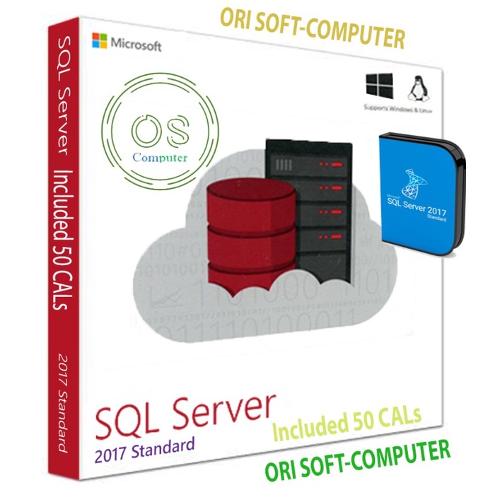 Jual Digital License SQL Server 2017 Standard Included 50 CALs Original ...