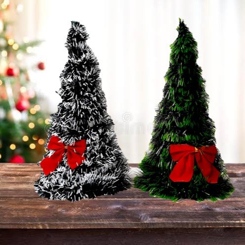 Jual Tinsel Pohon Natal Mini 25 Cm Dekorasi Christmas Tree Hiasan ...