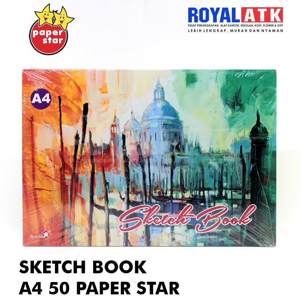 Jual Buku Sketchbook A4 Paper Star 50 Lembar Shopee Indonesia