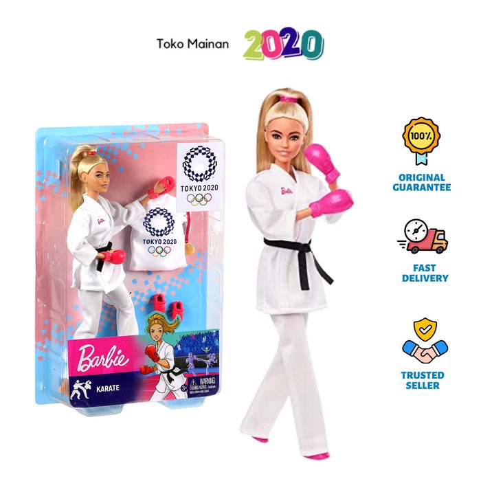 Jual BARBIE OLYMPIC GAMES TOKYO 2020 KARATE DOLL - GJL73 MF991, BONEKA ...