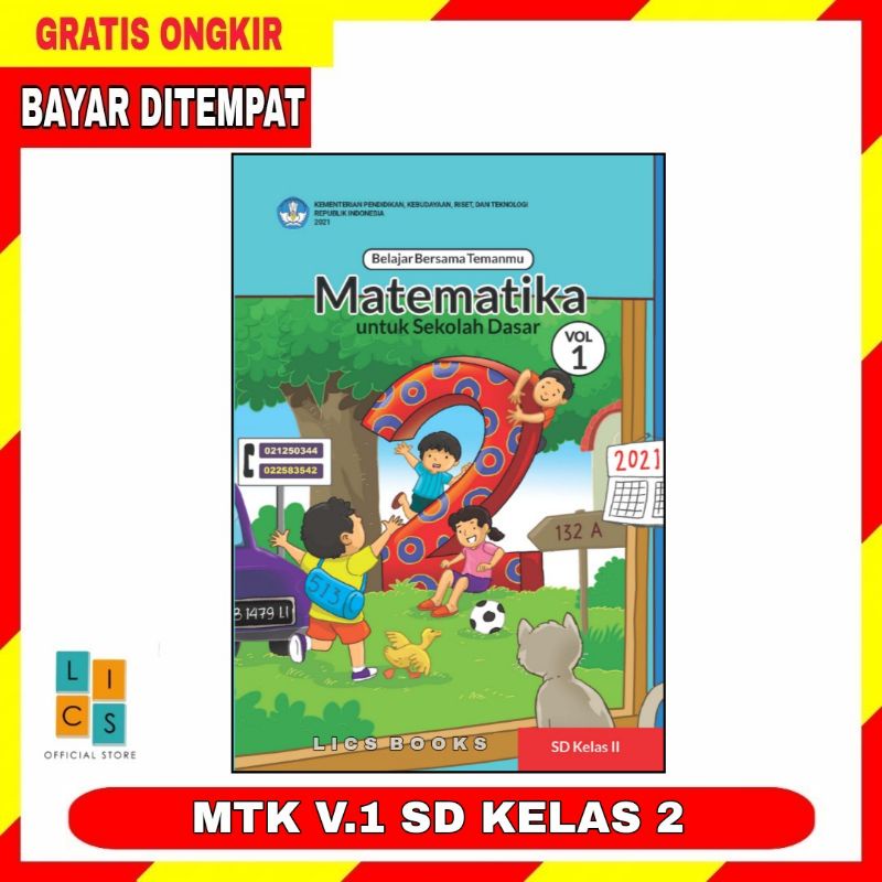 Jual Buku Paket Siswa SD Kelas 2 MTK Matematika Volume 1 Kurikulum ...