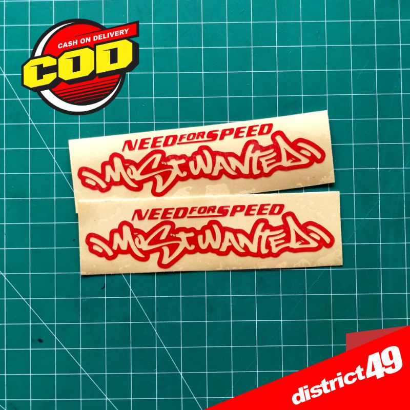 Jual Cutting sticker - Stiker cutting NFS Most Wanted - Stiker Most ...