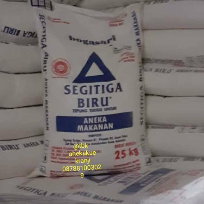 Jual Tepung Terigu Segitiga Biru Boga Sari 25 Kg/Terigu Protein Sedang ...