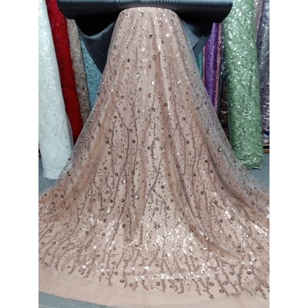 Jual tile akar lace bordir full payet | Shopee Indonesia