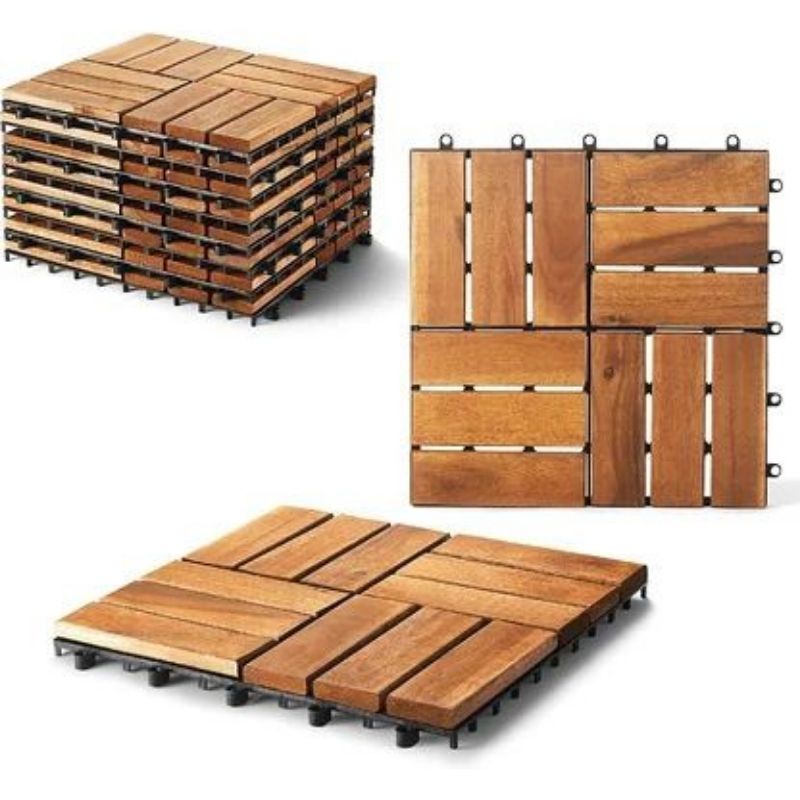 LIte-new release__ Lantai kayu jati natural sudah amplas halus