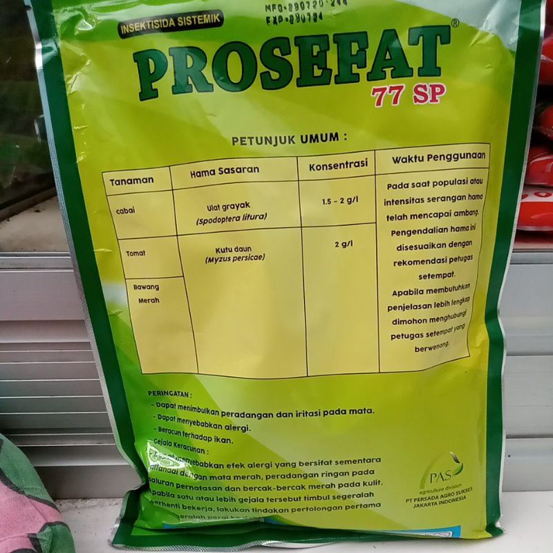 Jual Insektisida Prosefat 77sp 400gr/b.a asefat | Shopee Indonesia
