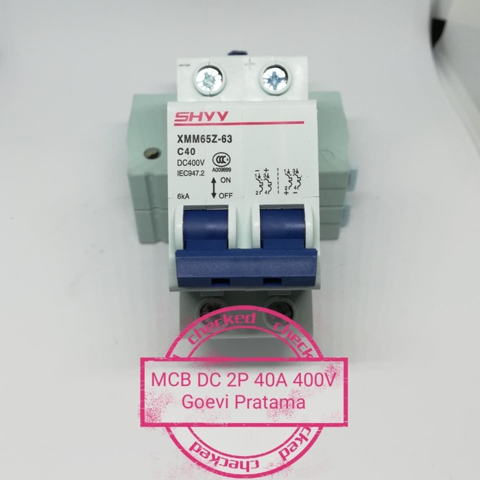 Jual MCB DC 2P 40A 400V, CIRCUIT BREAKER PV TENAGA SURYA | Shopee Indonesia