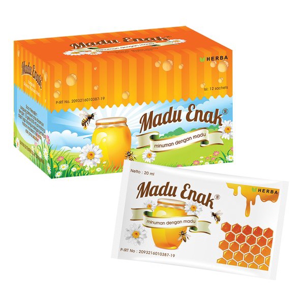 Jual Madu Enak box Rasa Original dan Rasa Jeruk (isi 12 sachet ...