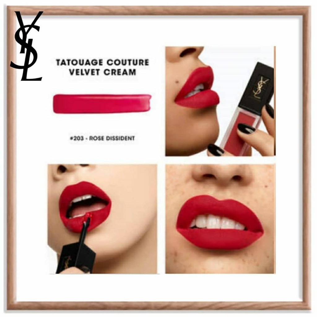 BEST SELLER Lipstick Ysl Yves Saint Laurent Lip Tato YSL Beauty Tatouage  Couture Liquid Matte Lip Stain (Ringan Tahan Lama) Fullcase Fullsize Ysl 