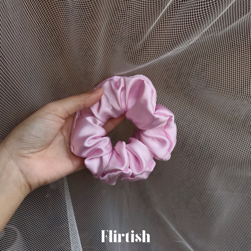 Jual Scrunchies Satin Series Ikat Rambut Korea Cepol Hijab Scrunchie Doff Flirtishid 