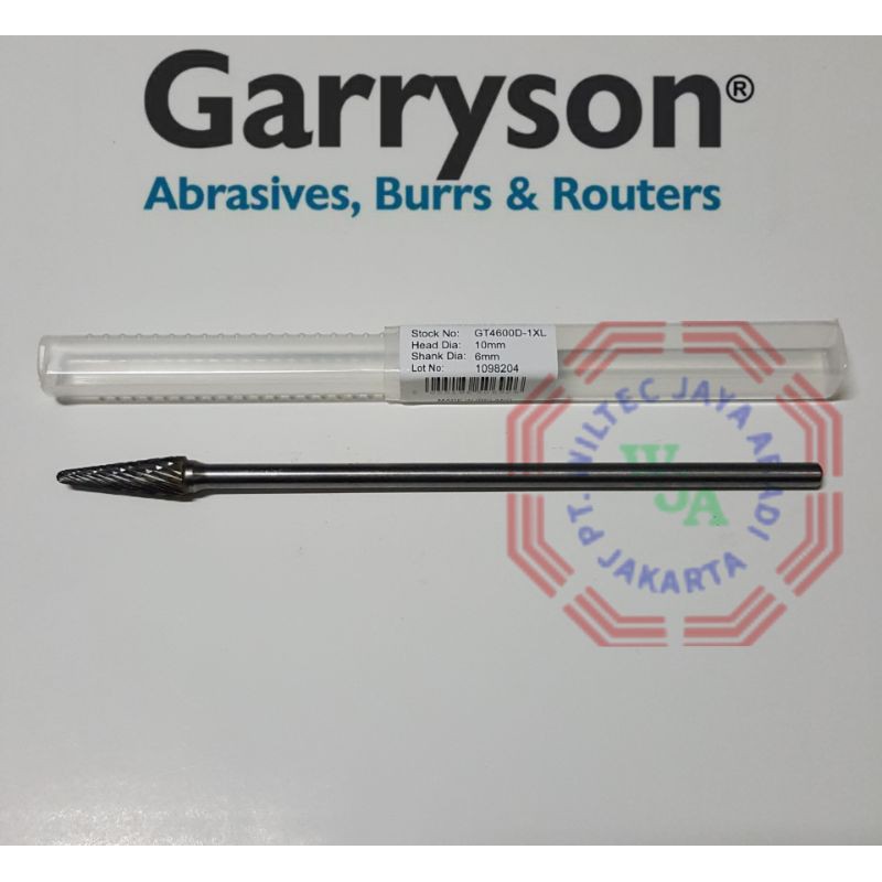 Jual GARRYSON GT4600D-1XL Carbide Burrs Rotary Tungsten Xtra Long ...