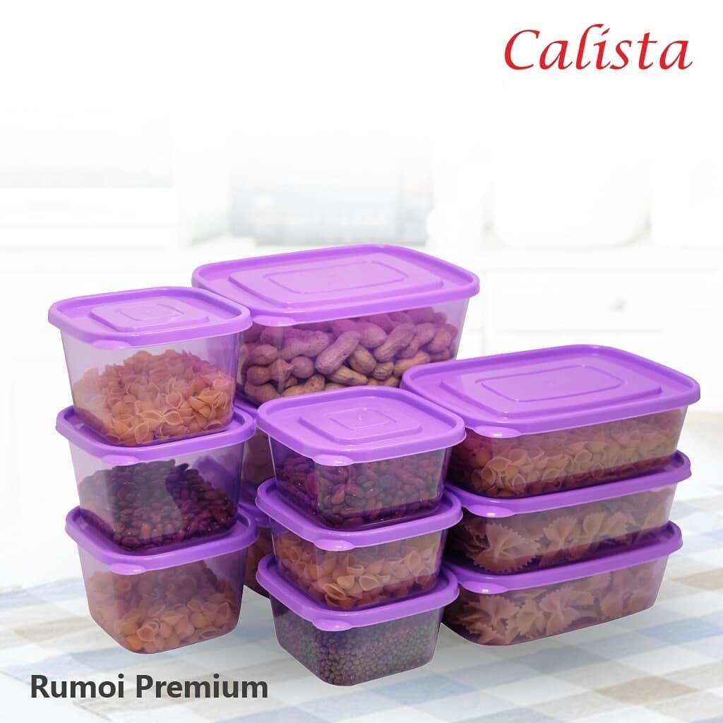 Jual Food Container Food Prep Calista Rumoi Soft Colour Set (12 Pcs