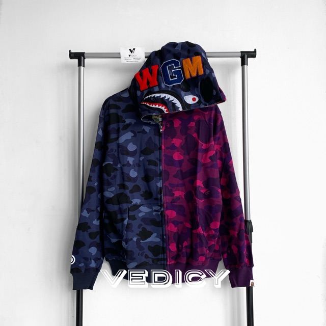 Harga jaket on sale bape shark original