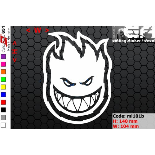 Jual ea cutting sticker / decal Code: mi101b ( spitfire ) | Shopee ...