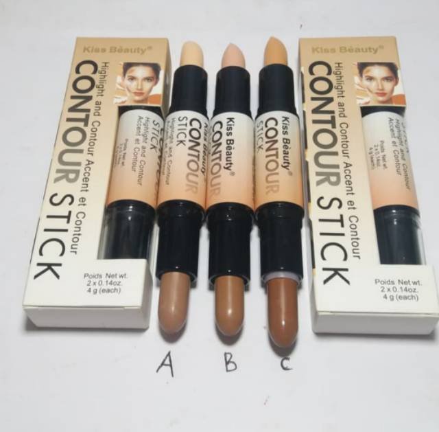 Jual CONTOUR STICK KISS BEAUTY NO.58523 Shopee Indonesia