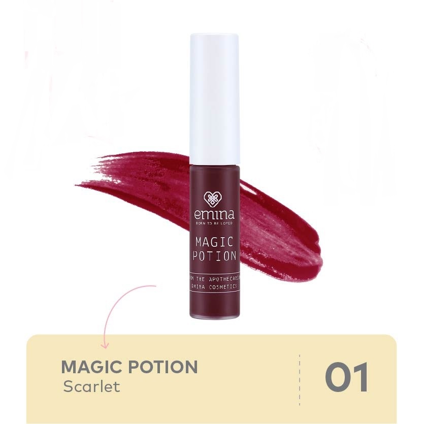 Jual Emina Magic Potion Lip Tint 5,5ml - 01 Scarlet | Shopee Indonesia