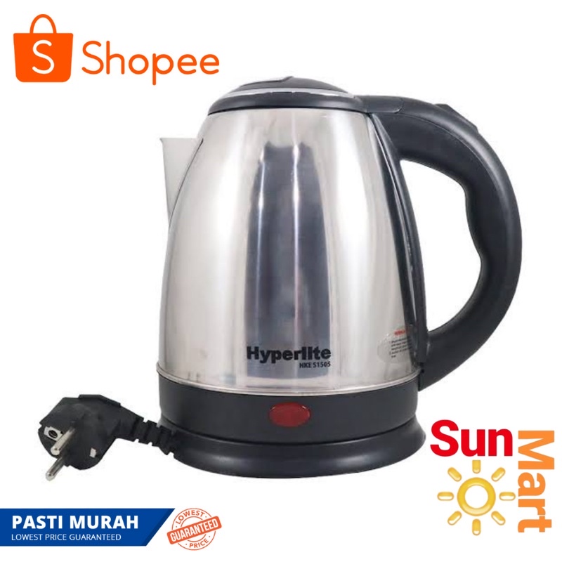 Jual Hyperlite Kettle Listrik Liter Teko Listrik Pemanas Air Q L Shopee Indonesia