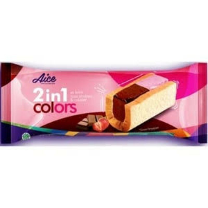 Jual Aice Es Krim Potong 2in1 Color 65ml | Shopee Indonesia